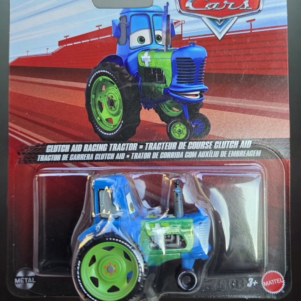 Disney Blue & Green Clutch Aid Racing Tractor